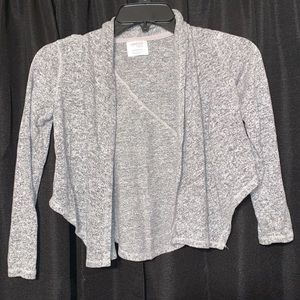 Girl’s Soft Gray Cardigan